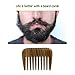 Meta-C Portable Hair/Beard Comb/Pick – Made Of One Whole Piece Of Natural Green Sandal Wood With Fragrant Scent (Wide Tooth)