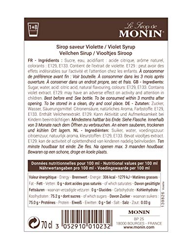 Monin Le Sirop de VEILCHEN 0,7 l – Bild 5