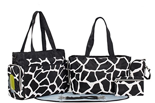 Soho collection, little giraffe 8 pieces diaper bag set…