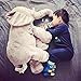 Baby Children Long Nose Elephant Doll Pillow Soft Plush Stuff Toys Lumbar Pillow ( Grey)) by If Love