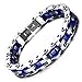 LBFEEL Stainless Steel Silicone Motorcycle Bike Chain Bracelet in 6 Colors
