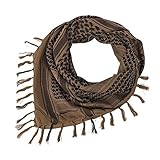 Premium Military Shemagh Scarf Tactical Desert Arab Head Neck Scarf Wrap (Khaki)