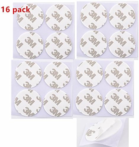 16 Pack Adhesives for Pop Expanding Stand and Grip,Removable Sticky Adhesive Stickers Pads for Pop socket Cell phone Stand Mount Holder Socket (16 pcs)