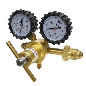 regulator nitrogen connection uniweld cga580 psi inlet pressure delivery flare outlet inch male