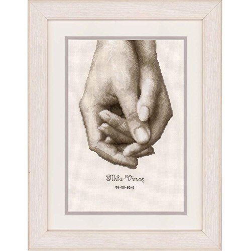 Vervaco Counted Cross Stitch Kit Hand in Hand Aida