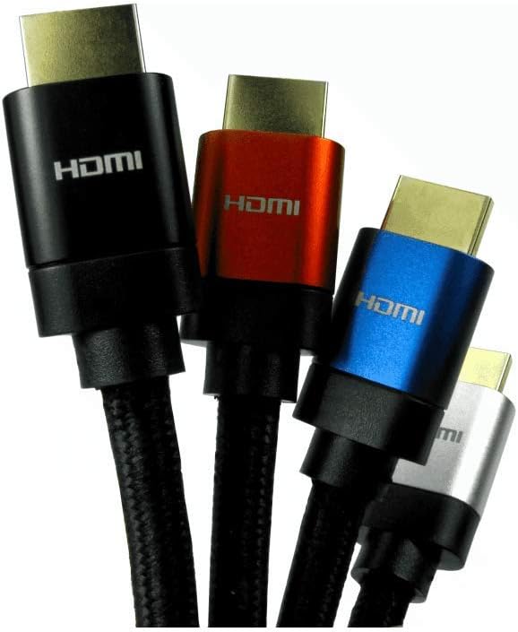 World of Data - 0.5m HDMI Cable - 8K - v2.1-48Gbps - Shielded - Braided - Aluminium Hood - SILVER - Image 3