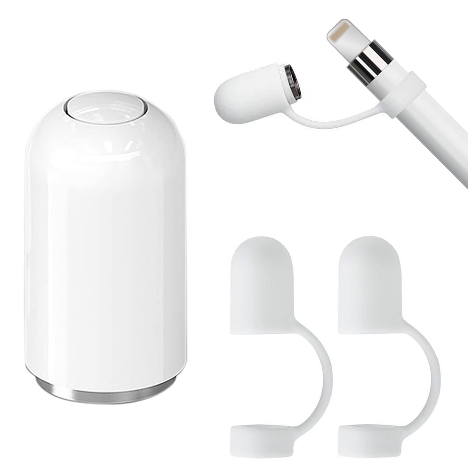 Lamkrtlp Magnetic Replacement Cap Compatible with Apple Pencil 1st Generation, with 2 Pack Cap Holder