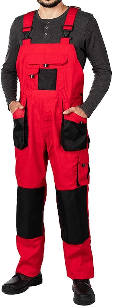 Duohropke Arbeitslatzhose Herren - Praktische Jeans-Latzhose Für Handwerk Und Job