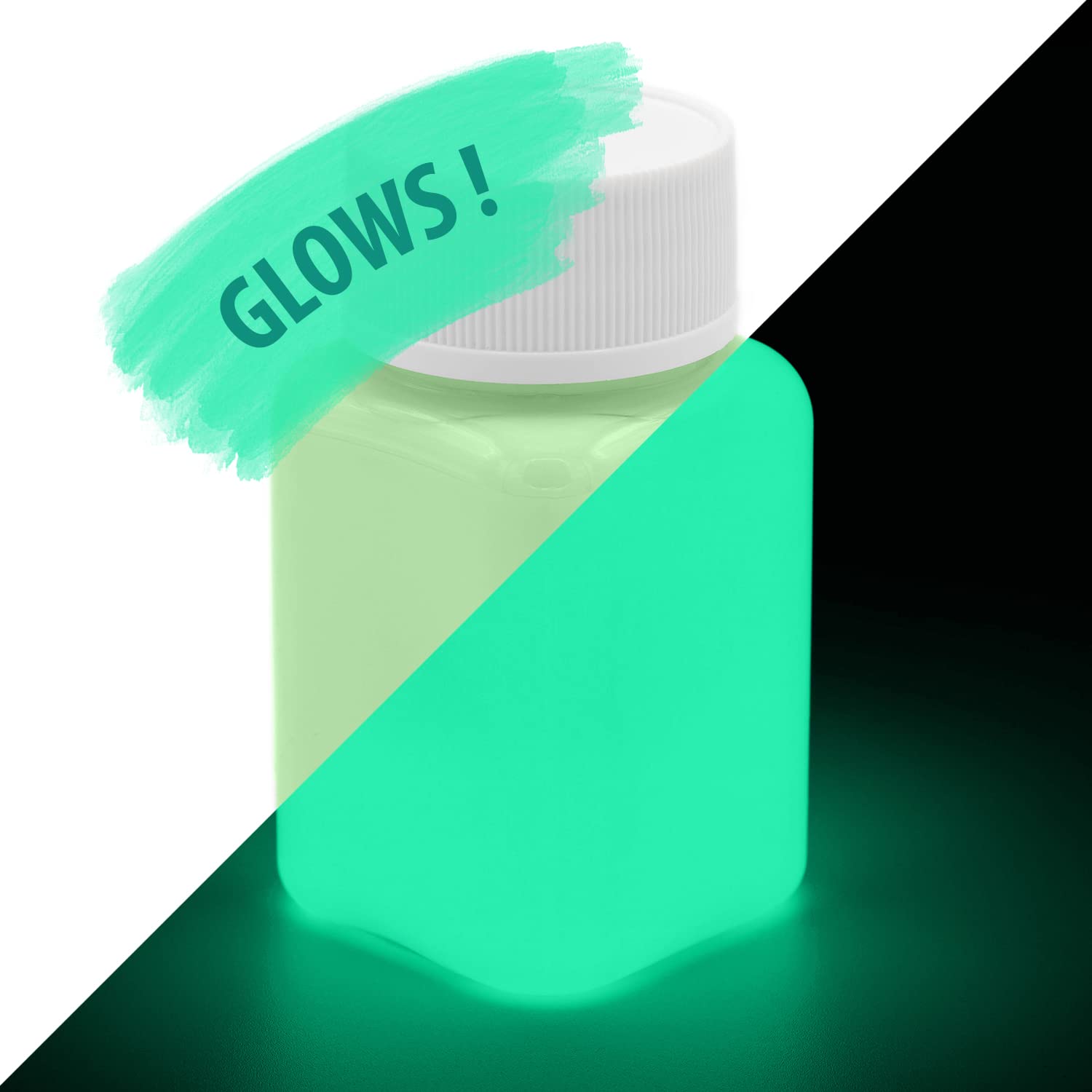 Lumentics Glow in the Dark Paint 100ml Yellow - Professional Glow Paint, Self-Luminous, Night Luminous, Neon UV Blacklight Color