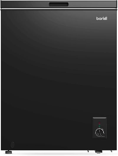 Baridi DH152 Freestanding Chest Freezer 142L Black Garage Safe Adjustable