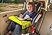 Childrens Travel Tray - Kids Snack and Play Tray Waterproof with Cup Holder -for Cars- Bus- Train - Planes -Yellow Car Seat On The Go Play Tray for Kids Travel - by Genio Baby