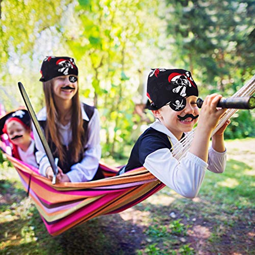 FORMIZON Piraten Zubehör Set, 86 Stück Kinder Piratenkapitän Augenklappe Piraten Bandana Schnurrbart Piraten Ringe… – Bild 7