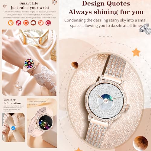 MYSHUN Reloj Inteligente Mujer con Llamadas, 1,27 Pulgada Smartwatch Mujer Deportivo con Podometro Pulsometro SpO2 Sueño Presion Arterial Actividad IP67 Reloj Digital para iOS Android (Plateado)