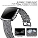 KIMILAR Woven Band Compatible with Fitbit Versa/Fitbit Versa 2/Fitbit Versa Lite Edition, Large Small Woven Fabric Breathable Men Women Versa Replacement Band for Versa Smartwatch
