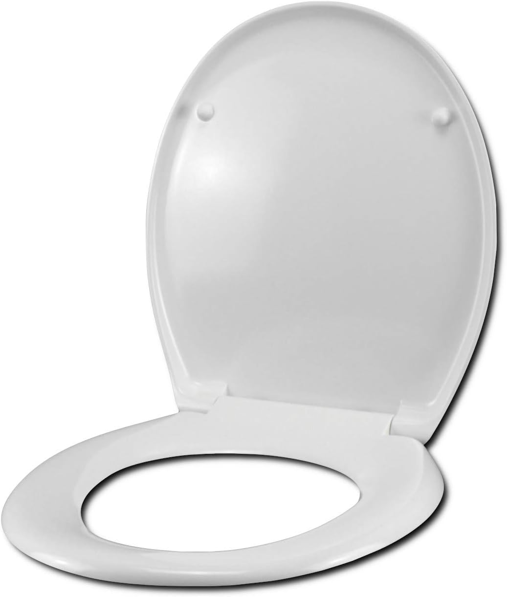 Hatria ERIKA PRO Toilet Seat Original White Stainless Steel Hinge