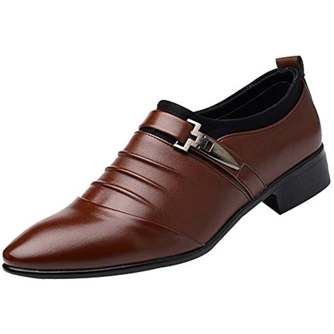 mens casual buckle shoes