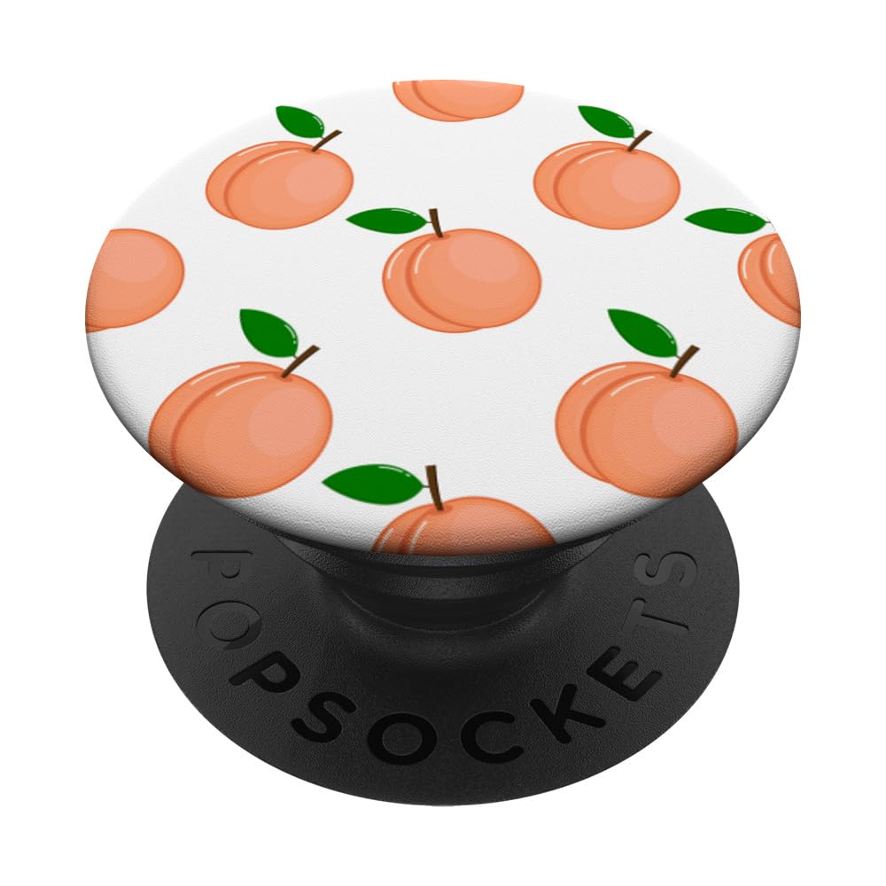 PopSockets Peach Fruit Pattern PopSockets PopGrip: Swappable Grip for Phones & Tablets