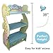 Fantasy Fields - Cracked Rose Thematic Kids Wooden Bookcase with Storage (W-7490A)