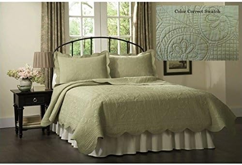 French Tile Standard Sham in Tea Green