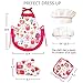 Cupcake Chef Set for Kids Cooking,Girls Baking Set with Heart Apron,Chef Hat,Oven Mitt for Toddler Pretend Play,Great Gift for Children Chef Role Playing Costumes,Ages 3+(Chef Set)
