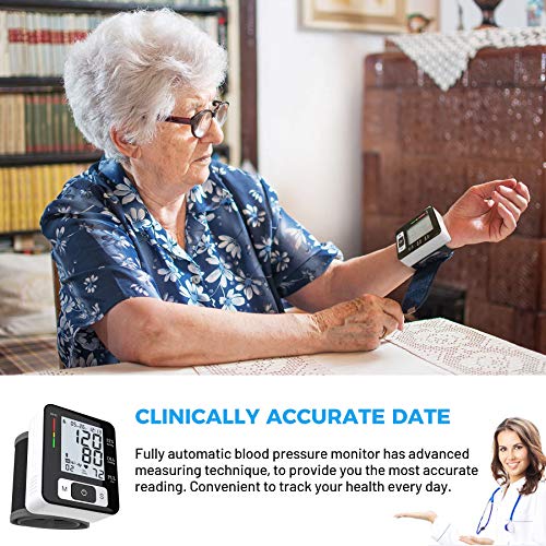 MMIZOO Digital Blood Pressure Monitors Fully Automatic Wrist Blood