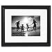 8x10 Black Picture Frame - Matted to Display Photographs 5x7 or 8x10 Without Mat - Highest Quality Materials - Display on Wall or Table Top - Imported from Europe