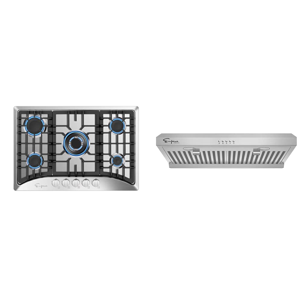 Empava 30" Gas Stove Cooktop with 5 Italy Sabaf Sealed Burners NG/LPG