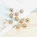 NBEADS 10pcs 10mm Brass Clear Gemstones Cubic Zirconia CZ Stones Pave Micro Setting Disco Ball Spacer Beads, Round Bracelet Connector Charms Beads for Jewelry Making