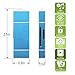 IMEEK SD TF Card Reader with Lightning Micro USB Connector, External Storage Memory Expansion for iPhone/iPad/Android phones/Mac/PC - Blue