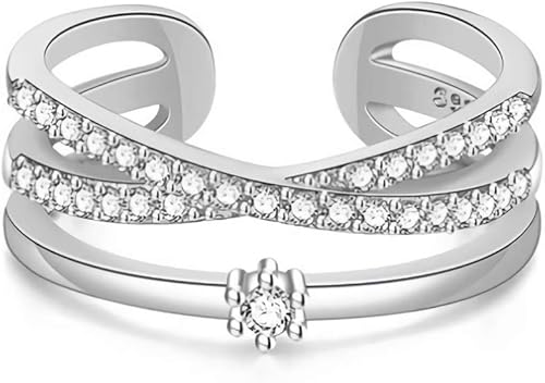 Amazon 金属アレルギー対応 レディース 華奢 ゆびわ 婚約指輪 フリーサイズリング 贈り物 9号 10号 11号 12号 13号 14号 15 号 16号 17号 18号 19号 一粒 ダイヤモンドcz 3連指輪 レディース ホワイトゴールド 15号 リング 通販