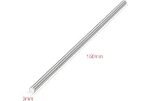 EKIND 10pcs Round Axles Shaft Rod/Straight Metal Round Shaft Rod Bars for DIY Model Toy, RC Car, RC Helicopter Airplane (3mm x 150mm)