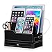 EasyAcc Double-Deck Multi-Device Charging Organization Station for Anker 6-Port Photive 5-Port USB Charger Docks Stand Smart Phones and iPad Tablets iPhone X/ 8/ Samsung S8/ S8 Plus Stands Black