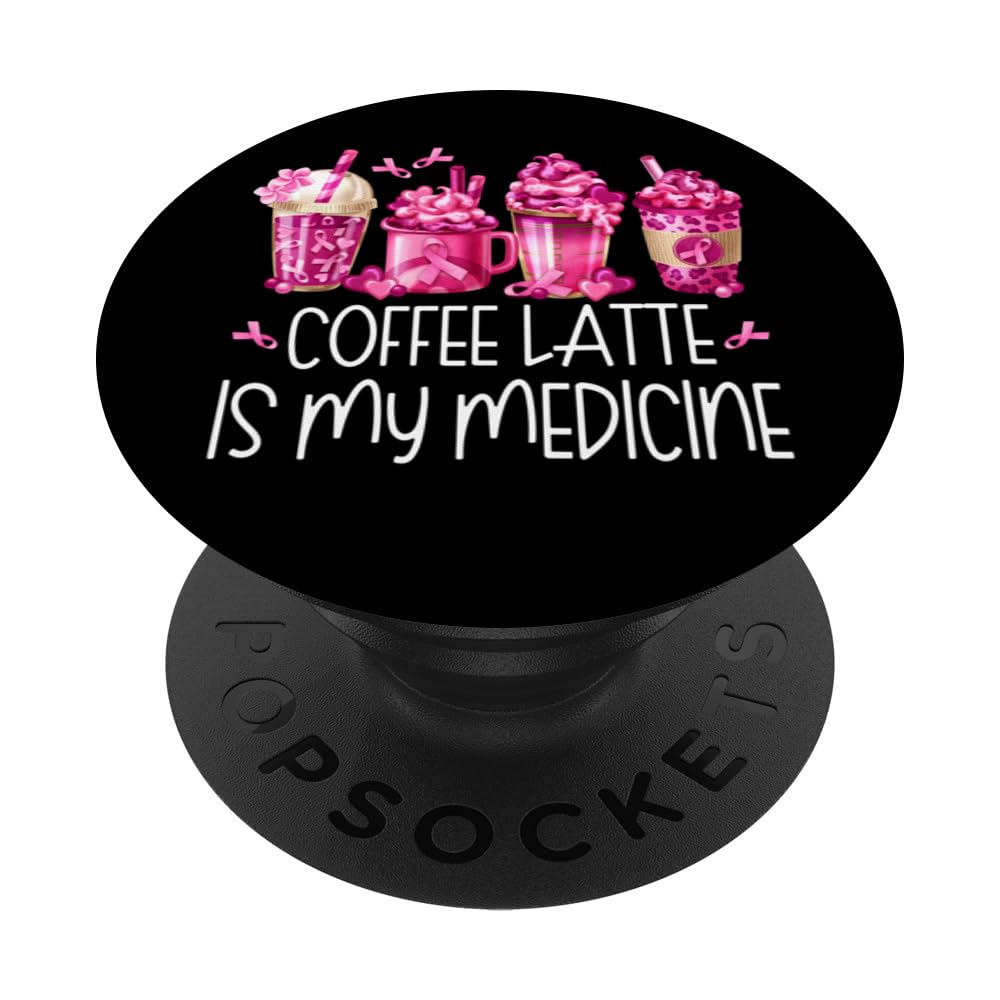 Funny Breast Cancer Warrior Wear Pink Ribbon Coffee Mugs PopSockets Swappable PopGrip
