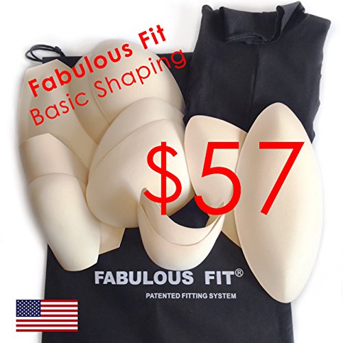 Fabulous Fit Dress Form Fitting System Basics | Essential Shaping System and Princess Cover. Available in Every Size! Bring Any Dress Form to Life! (Black, Medium)