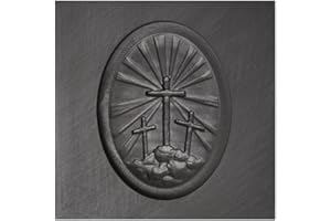 PMC SUPPLIES LLC Small Religious Crosses on Hill 3D Graphite Ingot Mold Metal Melting Casting Refining Scrap Jewelry Making