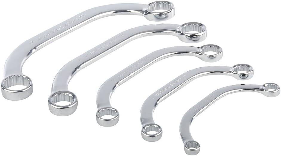 Silverline 945235 Obstruction Spanner Set 5pce 8 - 22 mm, Multicoloured - Image 3