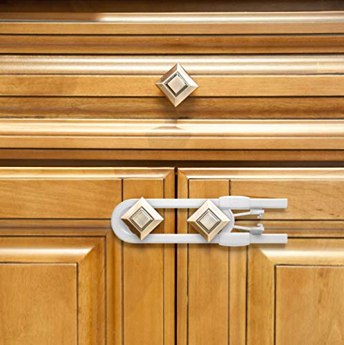 Unbreakable Sliding Cabinet Locks Baby Proofing Without Drilling