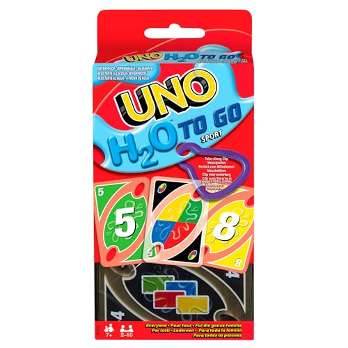 UNO H2O to Go – wasserfeste Karten, 2–10 Spieler, ab 7 Jahren