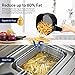 Air Fryer, Bagotte 1500W Electric Hot AirFryer Oven Oilless Cooker, LED Digital Touchscreen, Multiple Cooking Presets, Auto Off and Memory Function, Nonstick Basket, Recipes cookbook, 3.7 QT White