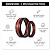 Knot Theory Silicone Wedding Ring Band for Men Women: Superior Non Bulky Rubber Rings - Premium Quality, Style, Comfort - Ideal Bands for Gym, Work, Hunting, Sports, and Travels