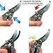 Professional Pruning Shears Silicone Handle Scissors Bypass Pruners Gardening Cutters Tools SK-5 Steel Blade Clippers Tree Trimmer Efficient Rope Snips