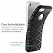 iSPECLE 7C0501 iPhone 7 Case Soft TPU Shock Absorption Carbon Fiber Design on Case Surface Bumper Case Protective for Screen and Camera Anti-Slip Grip Light Weighted Case - Black