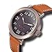 Chotovelli Men's Italian Military Watch Sapphire Tan Leather Band 72.100 (Cognac)