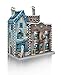 Wrebbit 3D Harry Potter Diagon Alley Collection: Quality Quidditch Supplies & Slug Jiggers/Ollivander's Wand Shop & scribbulus/Madam Malkin's & Florean Fortescue's Ice Cream Combo Pack