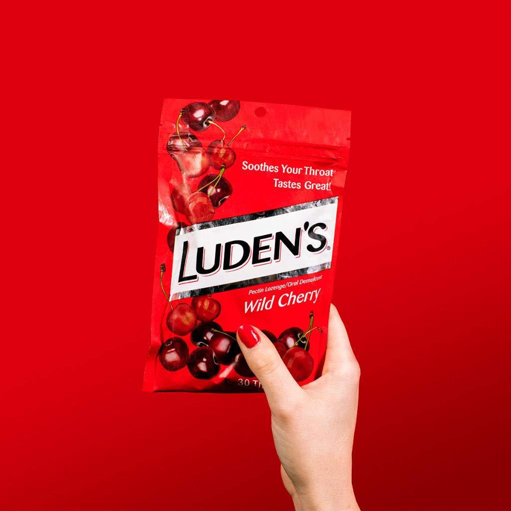 Luden's Throat Drops, Wild Cherry, 30 Drops: Grocery & Gourmet Food