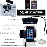 DryCase Waterproof XL Cell Phone Case with Headset Jack and Neoprene Armband for Samsung Galaxy SIII - Black