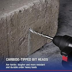 WORKPRO 8-Piece SDS-plus Drill Bit Set, Carbide