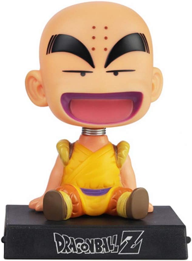 Krillin Phone Bracket, Krillin Shaking Head Car Decoration, Dragon Ball Z Home Decoration, Krillin Decor for Home,Car,Party Cake
