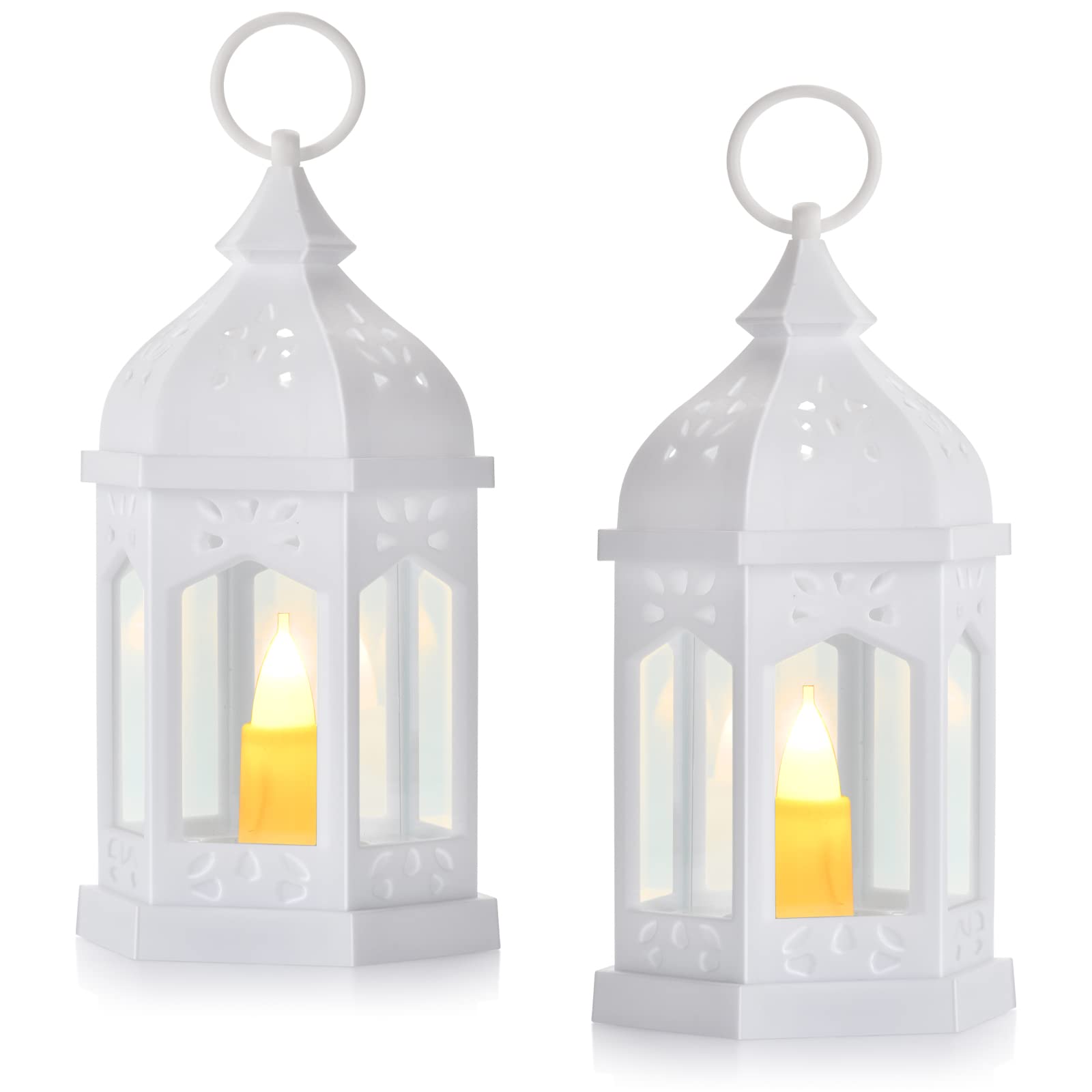 QHYK Candle Holders Decoration, Metal & Glass Tealight Lanterns, Vintage Candle Stick Holders,Wedding or Home or Table Decoration, Birthday Parties Gift