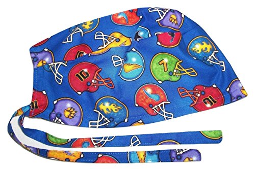 Scrub Hat Football Helmets Sports Cotton Fabric Nurse Cap Doctor ER Do-Rag Skull